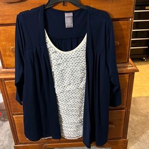 Jacket blouse navy 1x